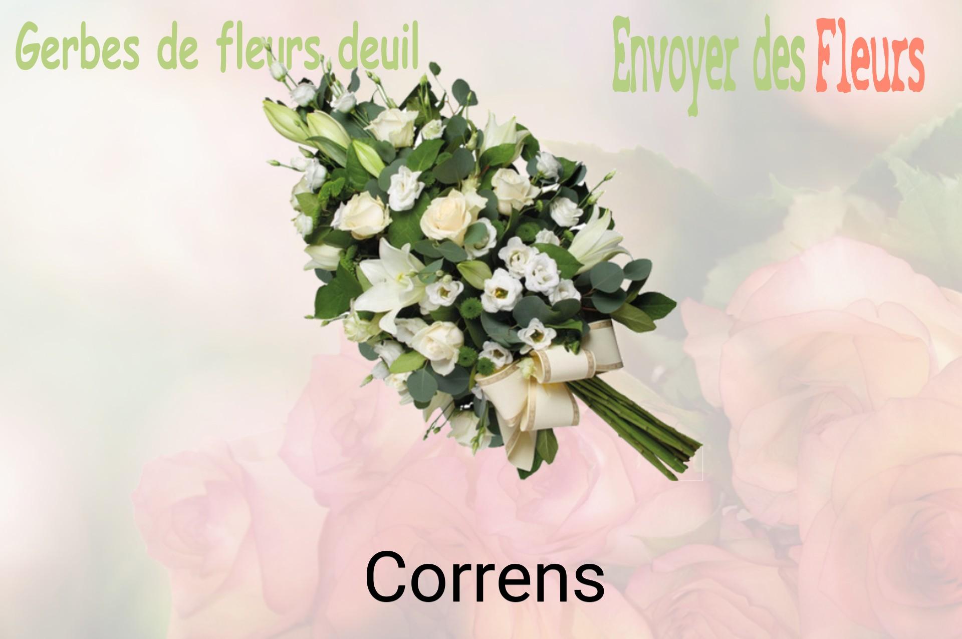 Gerbe de fleurs de deuil livrée à Correns